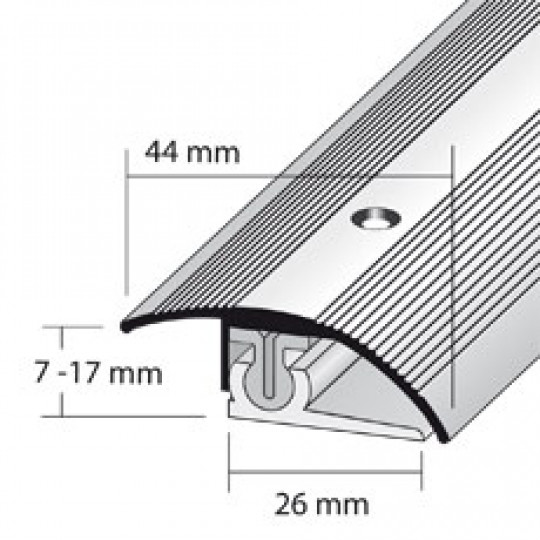 Pārejas regulējams profils 2,7m/44*17/zelts..