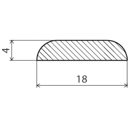 Koka seglīste 2,4m/4*18/priede Koka seglīste 2,4m/4*18/priede