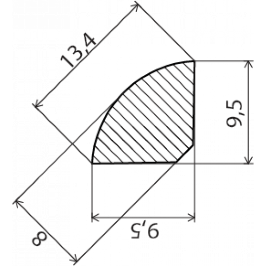 Koka logu līste 2,4m/10*10/priede Koka logu līste 2,4m/10*10/priede