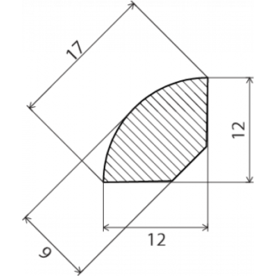 Koka līste 2,7m/12*12/priede krāsota baltā Koka līste 2,7m/12*12/priede krāsota baltā