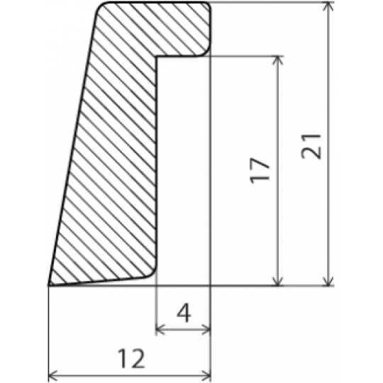 Koka logu līste 2,4m/12*22/priede Koka logu līste 2,4m/12*22/priede