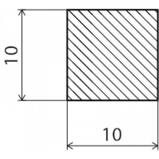 Siltumnīcas koka līste 2,4m/10*10/priede Siltumnīcas koka līste 2,4m/10*10/priede