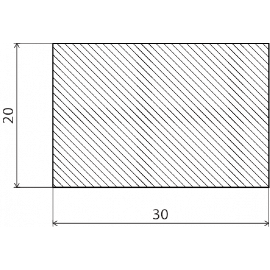 Siltumnīcas koka līste 2,4m/20*30/priede Siltumnīcas koka līste 2,4m/20*30/priede