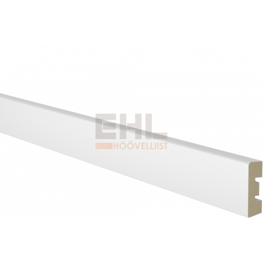 MDF grīdlīste 2,44m/12*42/balta MDF grīdlīste 2,44m/12*42/balta