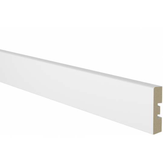 MDF grīdlīste 2,44m/12*58/balta MDF grīdlīste 2,44m/12*58/balta