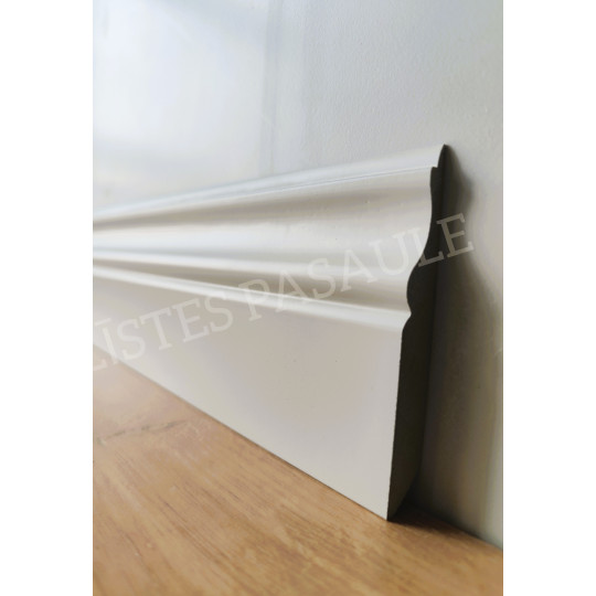 Mitrumizturīga MDF grīdlīste 2,8m/12*90/RAL vai NCS krāsā