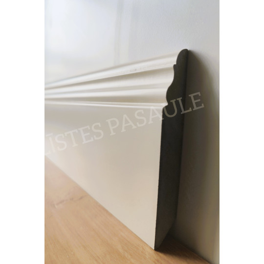 Mitrumizturīga MDF grīdlīste 2,8m/19*120/RAL vai NCS krāsā