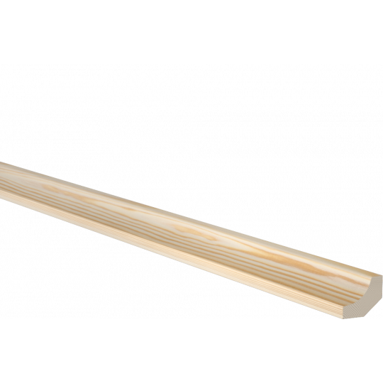 Koka iekšējā stūrlīste 2,4m/16*18/priede Koka iekšējā stūrlīste 2,4m/16*18/priede