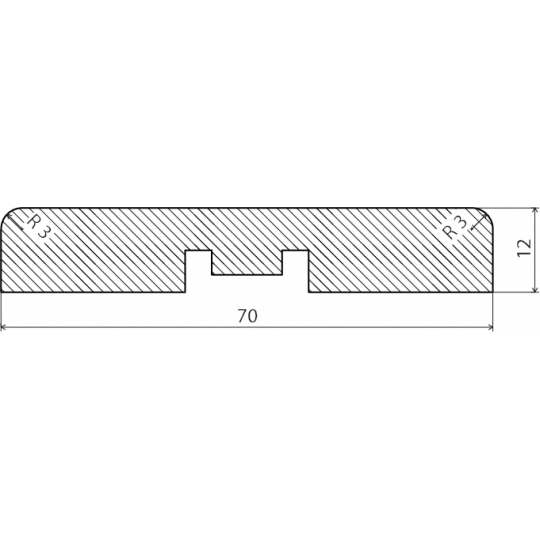 MDF durvju aplodas kompl. 5,5m/12*70/balta MDF durvju aplodas kompl. 5,5m/12*70/balta