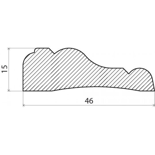 Durvju aploda 2,4m/15*47/ozols Durvju aploda 2,4m/15*47/ozols