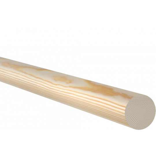 Koka apaļa līste 2,1m/35*35/priede Koka apaļa līste 2,1m/35*35/priede
