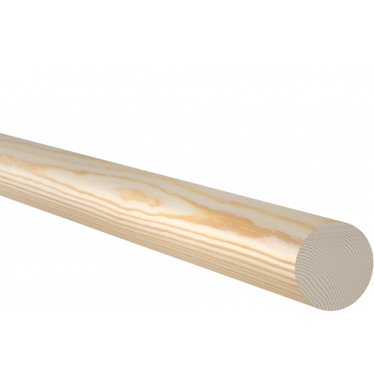 Koka apaļa līste 3,0m/47*47/priede Koka apaļa līste 3,0m/47*47/priede