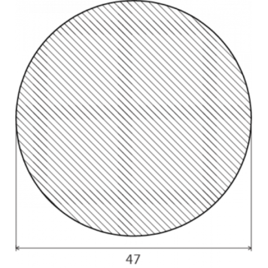 Koka apaļa līste 3,0m/47*47/ozols Koka apaļa līste 3,0m/47*47/ozols