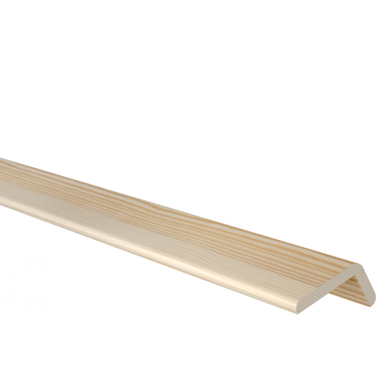 Koka ārējā stūra līste 2,1m/19*33/priede Koka ārējā stūra līste 2,1m/19*33/priede