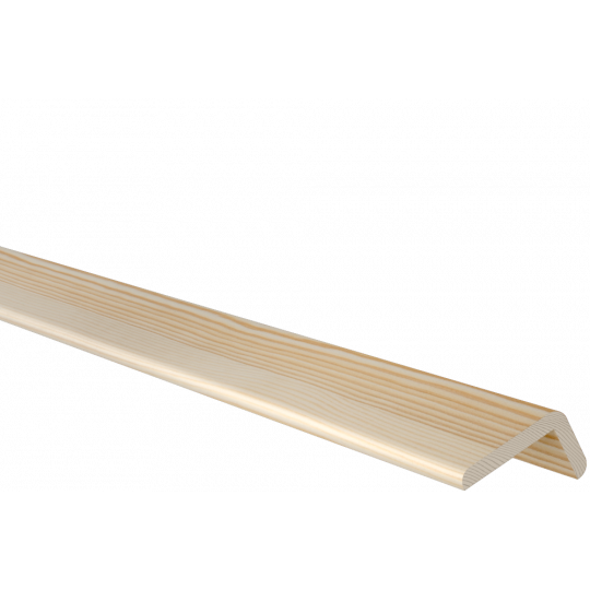 Koka ārējā stūra līste 2,7m/19*33/priede Koka ārējā stūra līste 2,7m/19*33/priede