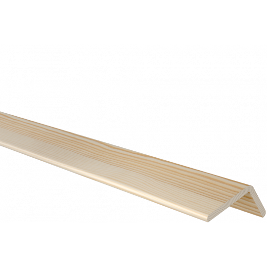 Koka ārējā stūra līste 2,1m/28*45/priede Koka ārējā stūra līste 2,1m/28*45/priede