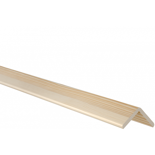 Koka ārējā stūra līste 2,4m/35*35/priede Koka ārējā stūra līste 2,4m/35*35/priede