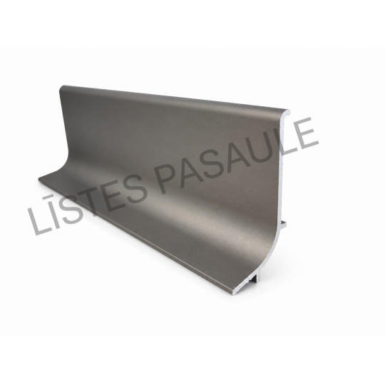 Alumīnija grīdlīste 2,7m/40*16,8/tērauds matēts Q6307