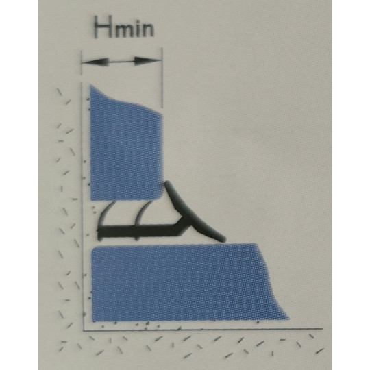 Flīžu ārējais profils 2,5m/8,5*8,5/balta krāsa Flīžu ārējais profils 2,5m/8,5*8,5/balta krāsa
