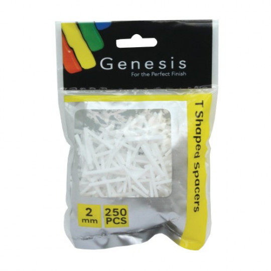 GENESIS flīžu T-veida starplikas 2mm 250gb. GENESIS flīžu T-veida starplikas 2mm 250gb.