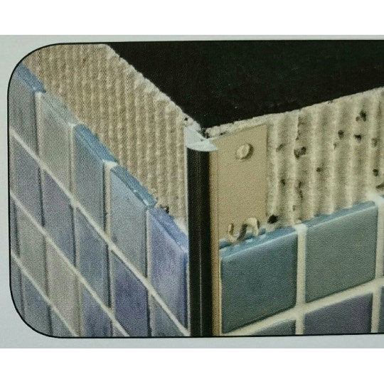 Mosaīkas profils 2,5m/5*5/sudrabs matēts Mosaīkas profils 2,5m/5*5/sudrabs matēts