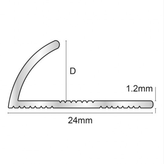 Flīžu ārējais profils 2,5m/10*24/spīdīgs zelts Flīžu ārējais profils 2,5m/10*24/spīdīgs zelts