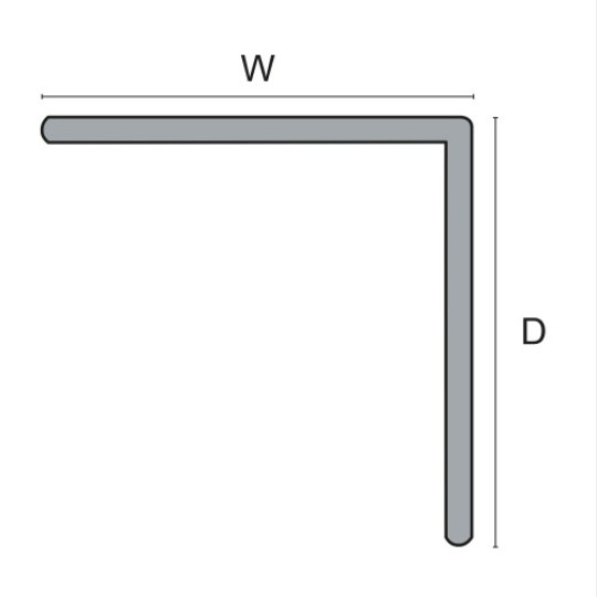 Stūra profils 2,7m/50*50/balta krāsa Stūra profils 2,7m/50*50/balta krāsa