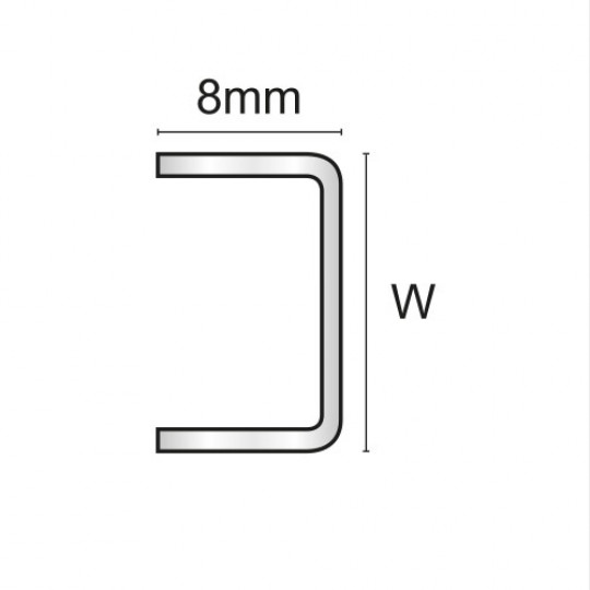 Tērauda listella 2,5m/40*8/tērauda Tērauda listella 2,5m/40*8/tērauda