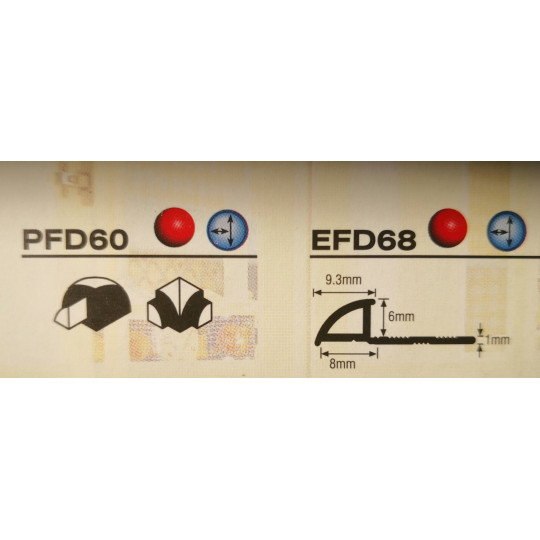 Stūrītis 4D ārējais 8mm EFD Stūrītis 4D ārējais 8mm EFD