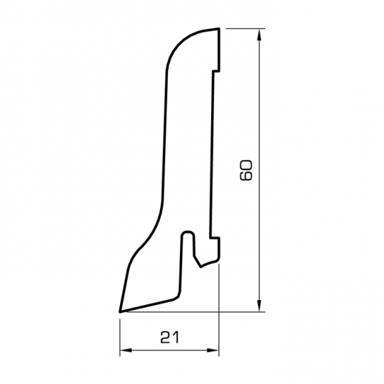 Koka grīdlīste 2,7m/60*22/sarkankoks Koka grīdlīste 2,7m/60*22/sarkankoks