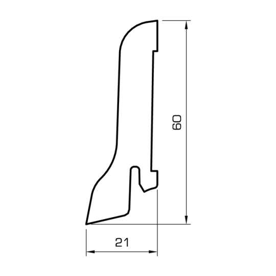 Koka grīdlīste 2,7m/60*22/kļava Koka grīdlīste 2,7m/60*22/kļava
